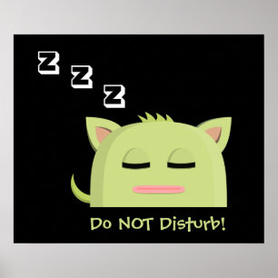 Póster ¡No moleste! Sleeping Kitty