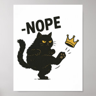 Póster No, no hay reyes en Estados Unidos, Black Cat Pro