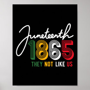 Póster No Nos Gustan Juneteenth 1865 Orgullo Independenci