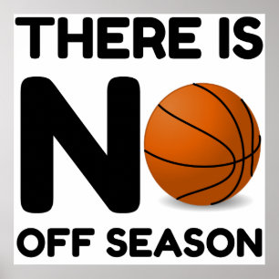 Póster No Off Season Basketball