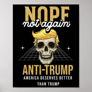 Póster No otra vez Anti-Trump 2024