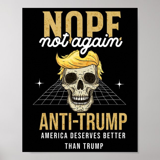 Póster No otra vez Anti-Trump 2024 (Frente)