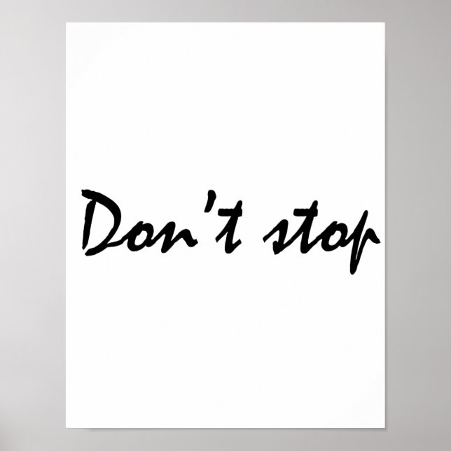 Póster No pares (Frente)