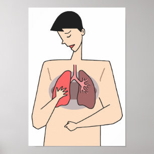 Póster No pase por alto las enfermedades pulmonares.