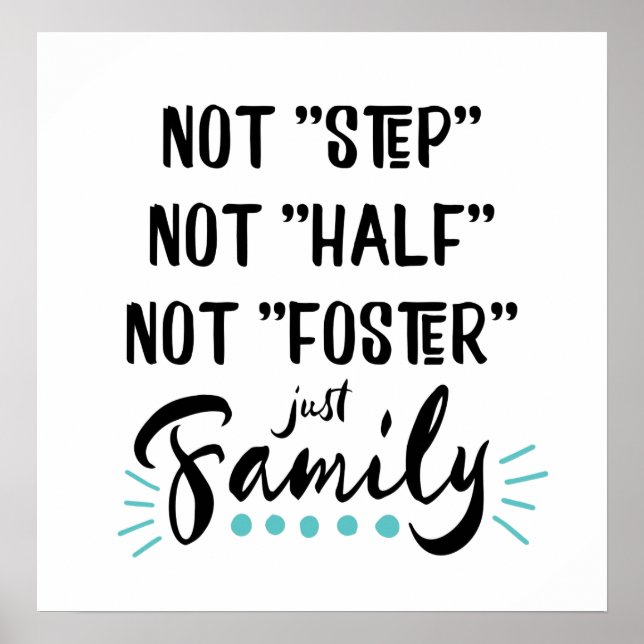 Póster No Paso, No Mitad, No Famoso... Solo Familia (Frente)