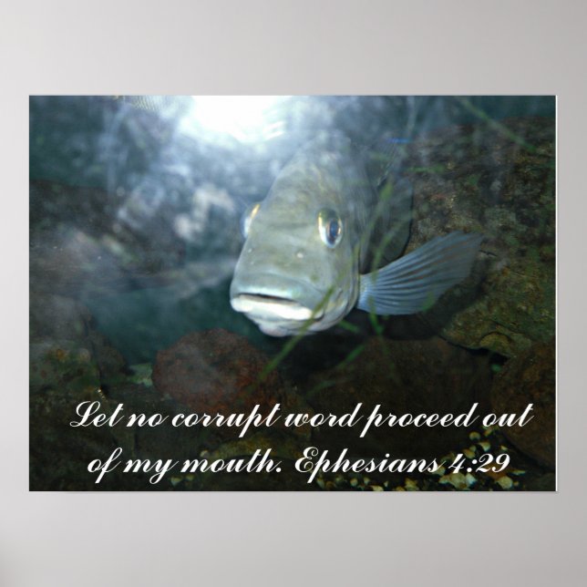 Póster No permitamos que poster de palabras corrupto (Frente)