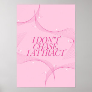 Póster No persigo, atraigo Cita, Pink