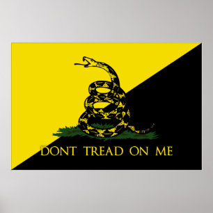 Póster No pise en mí la bandera del anarquista