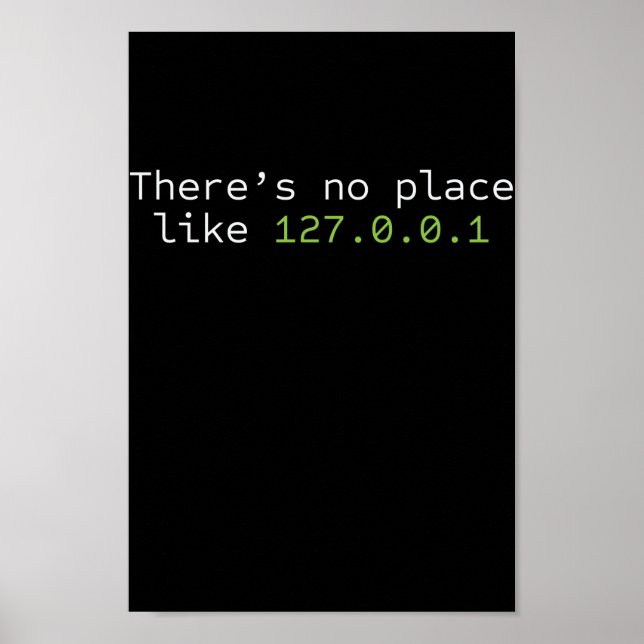 Póster No Place Like 127.0.0.1 Programmierer (Frente)