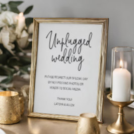 Póster No Publicar En Redes Sociales Boda Sin Dispositivo