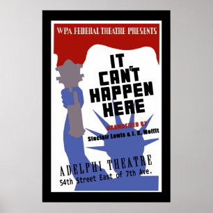 Póster No Puede Pasar Aquí WPA