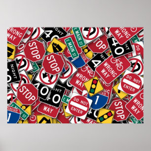 Póster No puede usted leyó los Rótulos