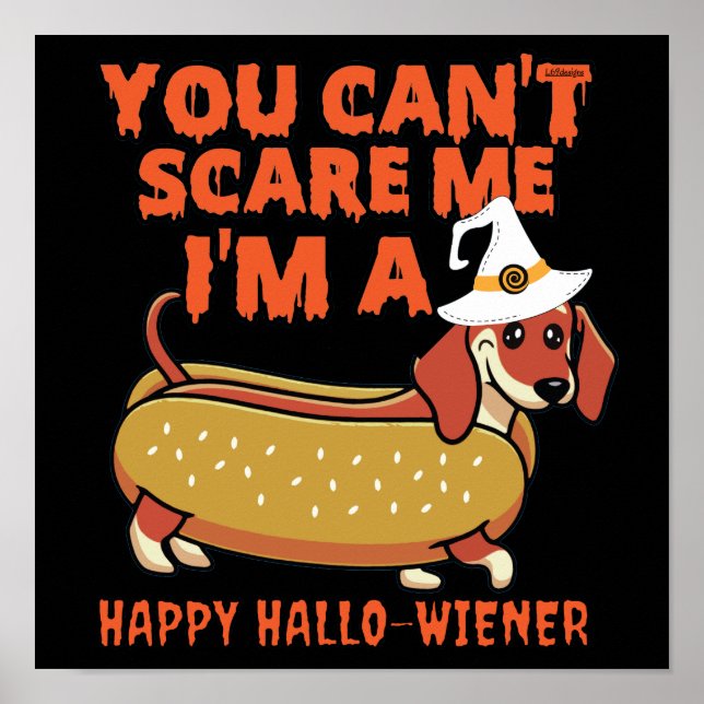 PÓSTER NO PUEDES ASUSTARME, SOY UN HALLOWIENER FELIZ (Frente)