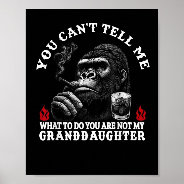 Póster No puedes decirme qué hacer, no eres mi abuela. (Frente)