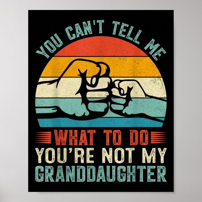 Póster No puedes decirme qué hacer, no eres mi abuela (Frente)