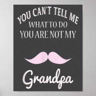 Póster No puedes decirme qué hacer no eres mi abuelo
