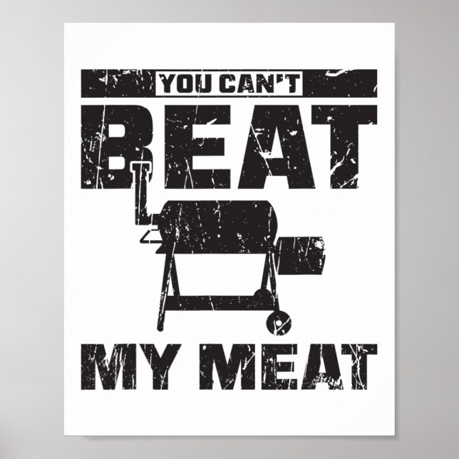 Póster No puedes vencer a mi carne - Bbq (Frente)