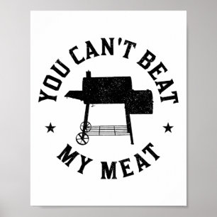 Póster No puedes vencer a mi cocinero de parrilladas de c
