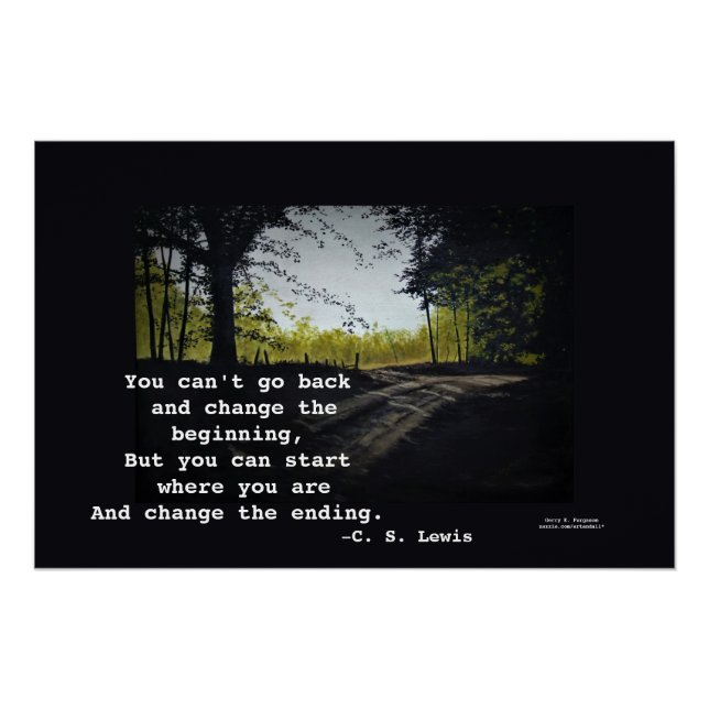 PÓSTER NO PUEDES VOLVER A C.S.LEWIS (Anverso)