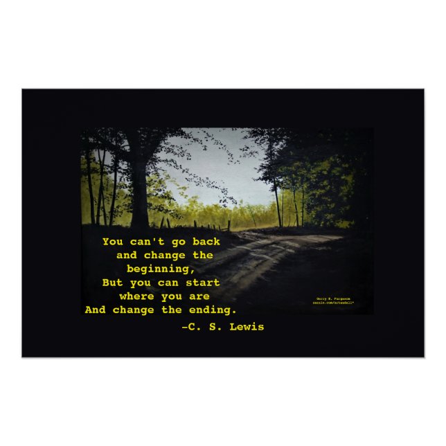 PÓSTER NO PUEDES VOLVER A C.S.LEWIS (Anverso)