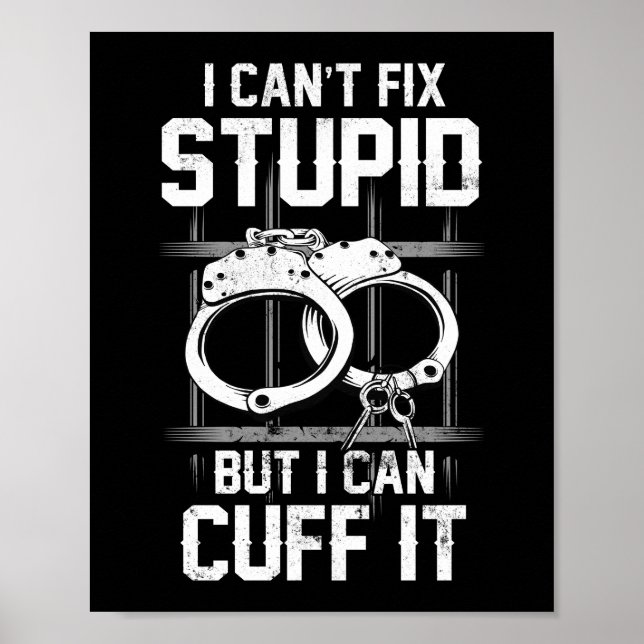 Póster No puedo arreglar a un estúpido funcionario de pri (Frente)