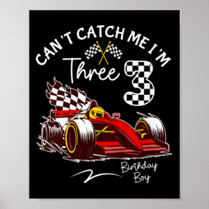 Póster No puedo atraparme Soy 3 súper rojo coche de Carre