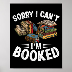 Póster No Puedo Dejar De Lado Un Libro Gracioso