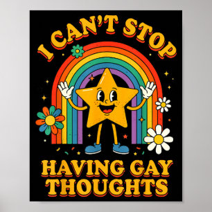 Póster No puedo dejar de tener pensamientos gays