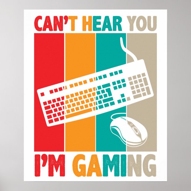 Póster No puedo escucharte estoy jugando 2 (Frente)