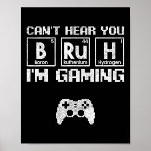 Póster No puedo escucharte hermano estoy jugando Videojug