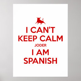 Póster No puedo mantener la calma