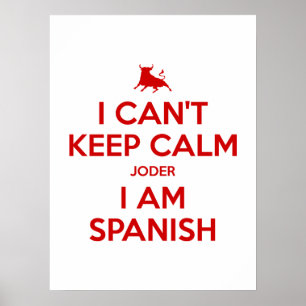 Póster No puedo mantener la calma