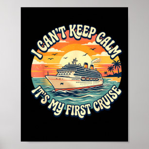Póster No puedo mantener la calma, es mi primer crucero