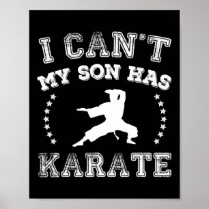 Póster No Puedo Mi Hijo Tiene Karate Padres Deportistas