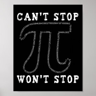 Póster No puedo parar el día de las matemáticas