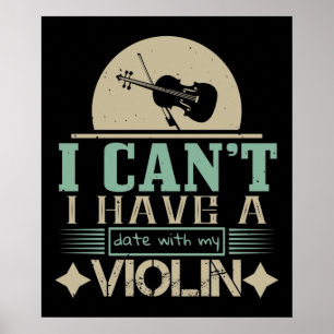 Póster No puedo salir con mi violín