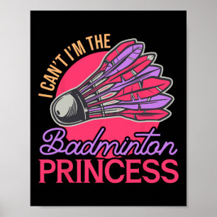 Póster No puedo ser el atleta de la princesa de Badminton
