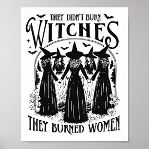Póster No quemaron brujas mujeres feministas Wi-Fi