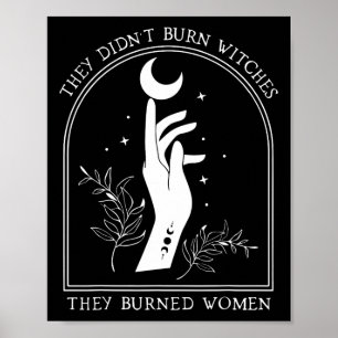 Póster No quemaron brujas. Quemaron mujeres.