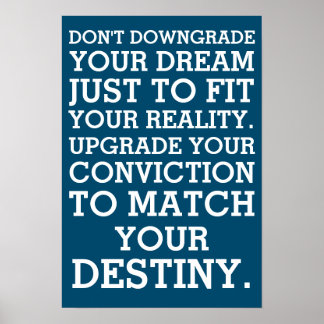 Póster No rebajes tu sueño