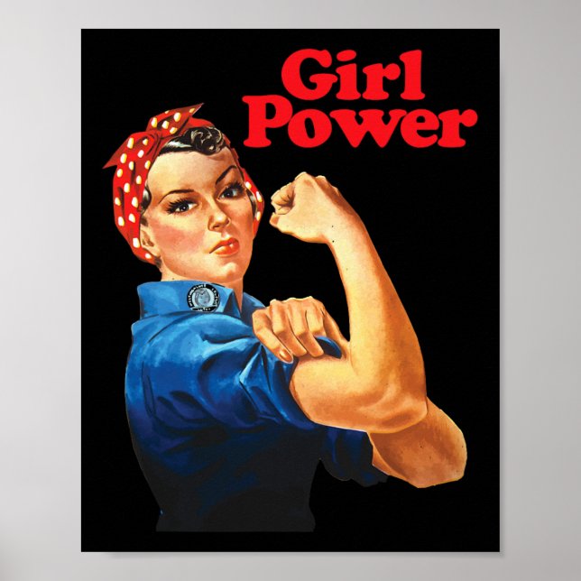 Póster No resiste el poder de la chica a las camisetas (Frente)