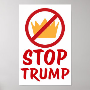 Póster NO REYES DETENGAN A TRUMP Anti-Trump   RYW   Prote
