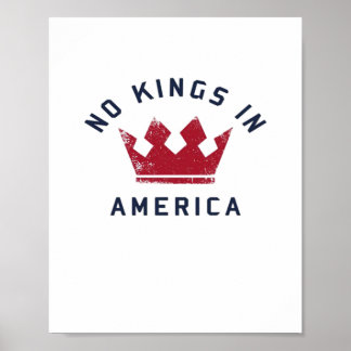 Póster No Reyes En América Antifascismo USA Clásico