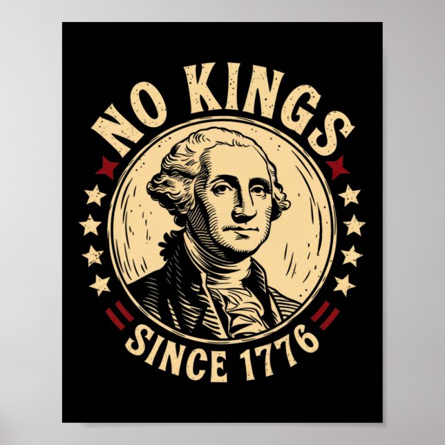 Póster No Reyes En Estados Unidos 1776 Salven La Democrac (Frente)