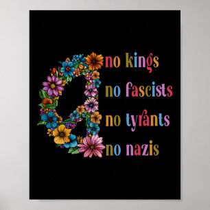 Póster No reyes ni fascistas, ni tiranos, ni nazis
