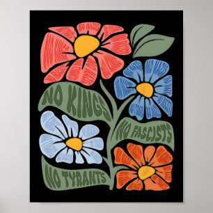 Póster No reyes no fascistas, no tiranos, no nazis 1