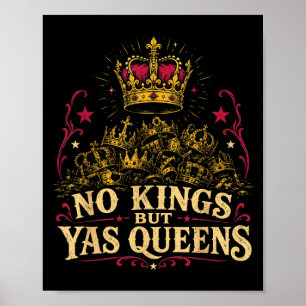 Póster No reyes sino yas reinas aliado del orgullo lgbtq