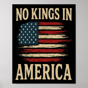 Póster No Reyes Vintage Patriotismo Libertad Libertad Eeu