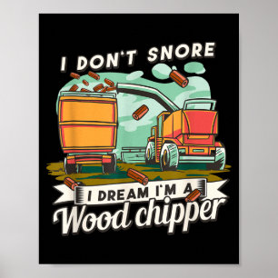 Póster No Ronco Sueño Que Soy Un Woohipper Divertido Ronq