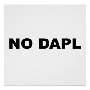 Póster NO Rótulo de protesta DAPL